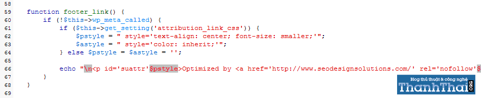 Xóa copyright của SEO Ultimate