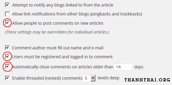 Chặn spam link trong comment wordpress