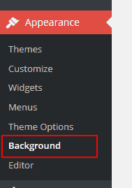 Tùy chỉnh background cho website wordpress