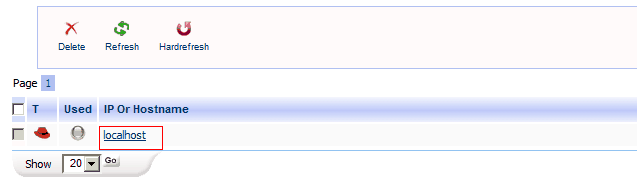 Chọn localhost để cấu hình ssh