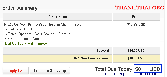 A2 hosting coupon 0.11 cent