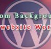 Tùy chọn background cho website wordpress