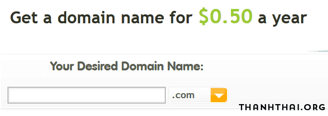 Register khuyến mãi tên miền 0.5$