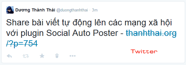 Bài viết đã được share lên twitter