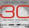 Tên miền .com . net giảm giá 30%