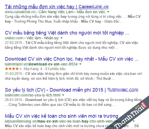 Tải CV mẫu hay nhất