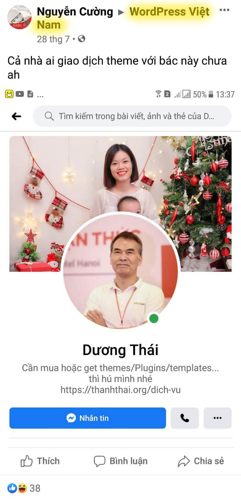 feedback của khách hàng sử dụng dịch vụ mua theme wordpress giá rẻ